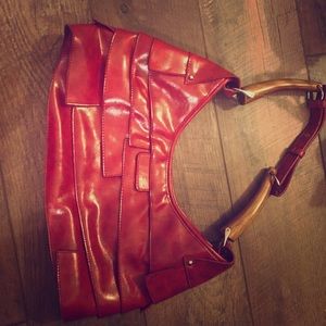 Red handbag